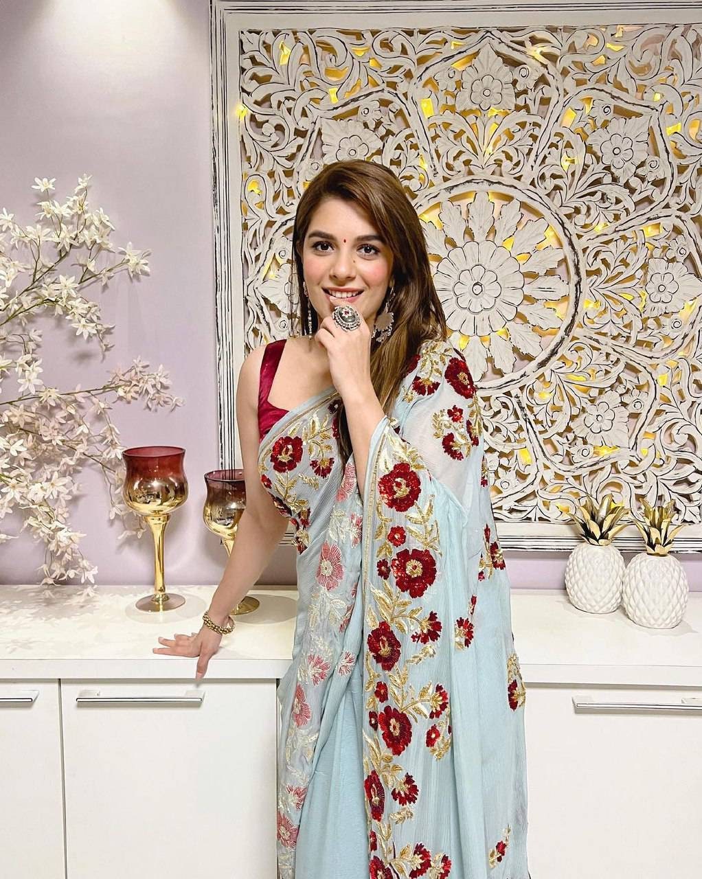 Indian Wedding Saree, Designer Saree For Women, Kanchipuram Pure Silk Saree.