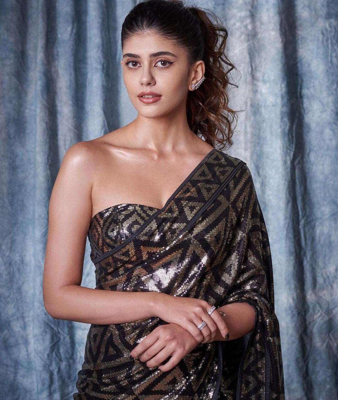 Authentic Bollywood Style Georgette Saree, Bridesmaids Saree For Parties