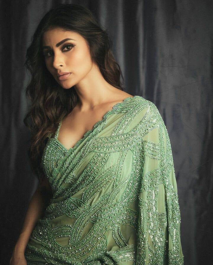 Georgette Saree with Sequins Work - Elegant and Timeless