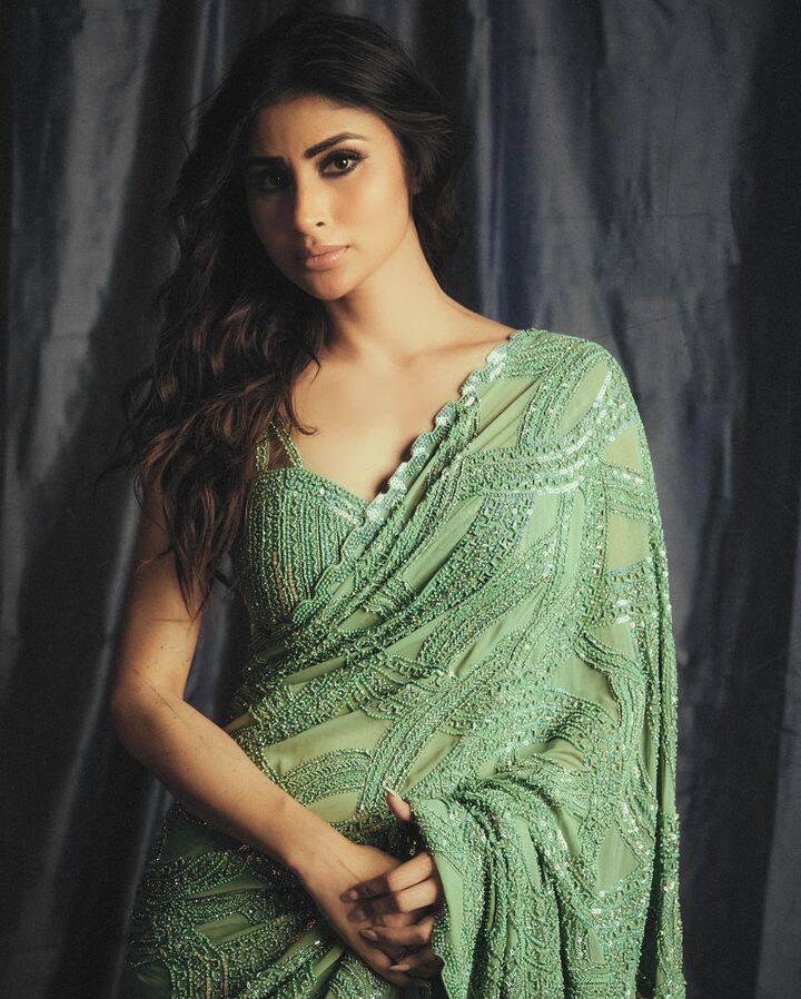 Georgette Saree with Sequins Work - Elegant and Timeless