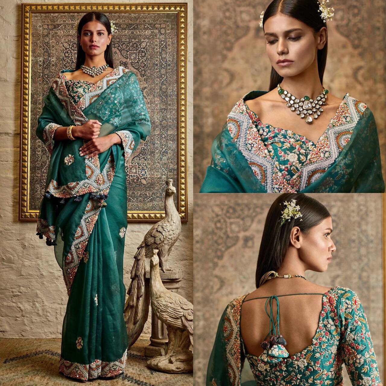 Rama Blue Color Saree, Kanchipuram Saree, Weaving Saree, Exclusive Indian Wedding Saree, Saree Blouse, Bollywood Saree,designer Saree