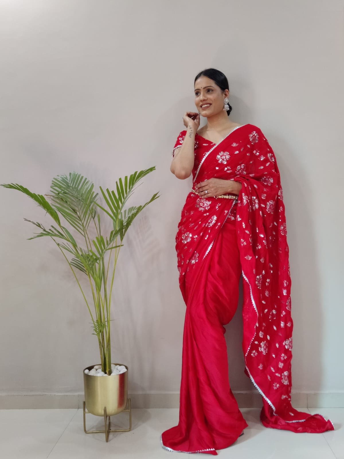 Indian|Pakistani Festival Women Red saree Embroidery Work Black Saree| Bollywood Black saree Kadva technique Beautiful Black Saree For Women
