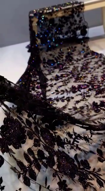 Black Color Sequence Work Saree With Blouse