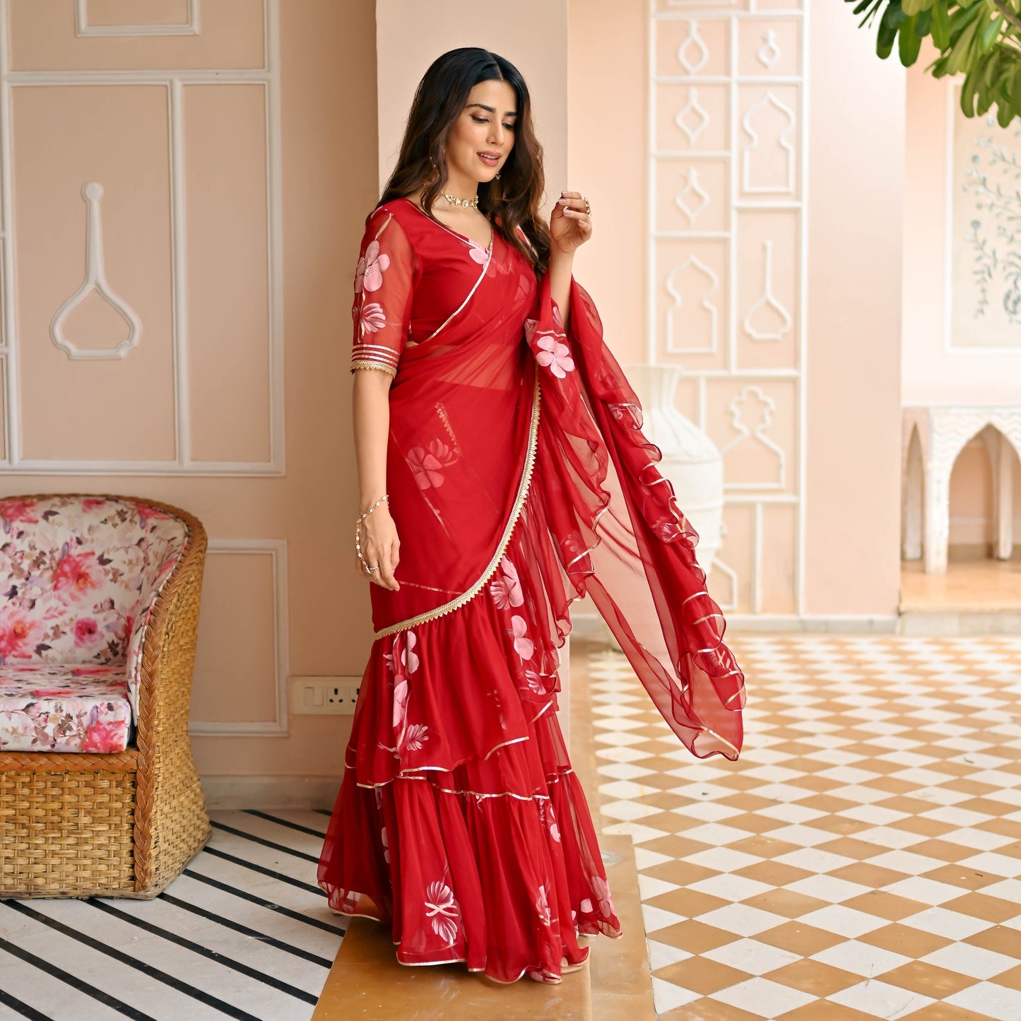 Tango Draped Saree with Blouse