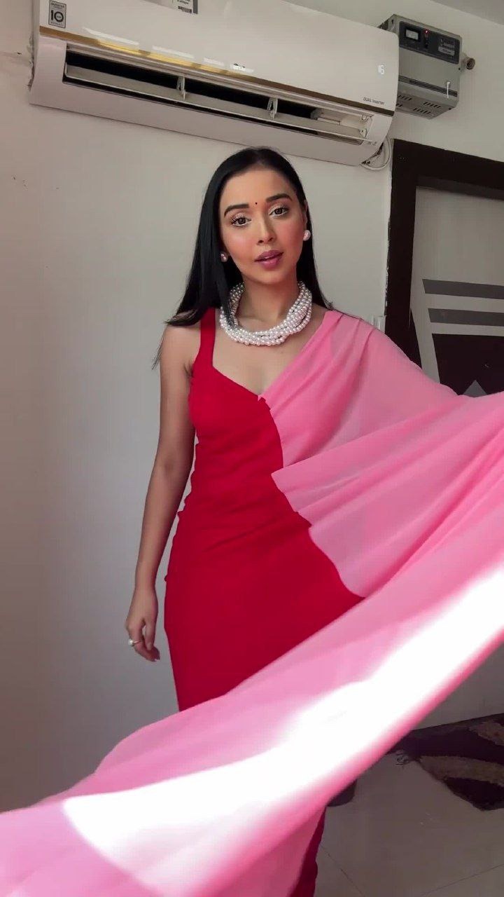 Presenting You Most Beautiful Latest Ready To Wear Pink Saree